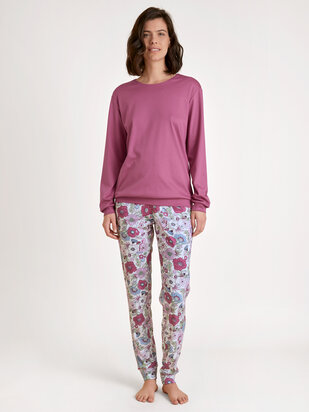 CALIDA Spring Flower Dreams Pyjama rot-violet
