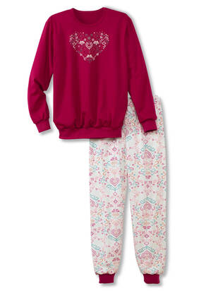 CALIDA Teen Girls Pyjama Folk sangria-pink