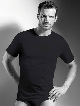 ISA SwissLine Pure T-Shirt rundhals schwarz
