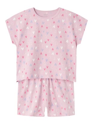 NAME IT Pyjama Herzchen pink