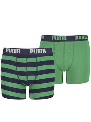 PUMA Junior Striped Boxer amazon-grün