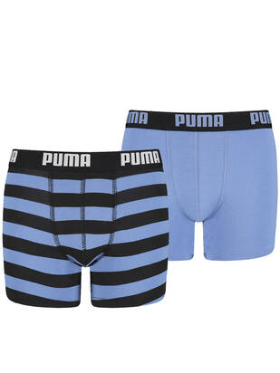 PUMA Junior Striped Boxer blau-yonder