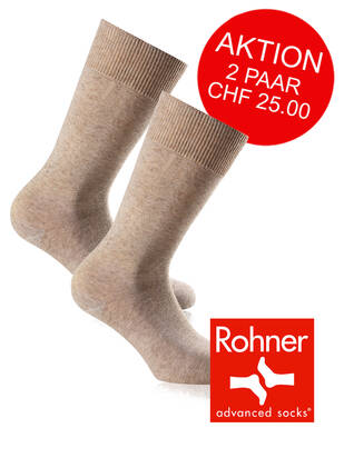 ROHNER Verona Socken beige-meliert